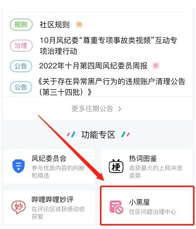 《哔哩哔哩》小黑屋怎么才能进入呢？在哪能看到小黑屋呢