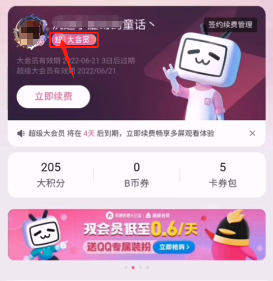 《哔哩哔哩》超级大会员的作用是什么呢？可以几个人用啊