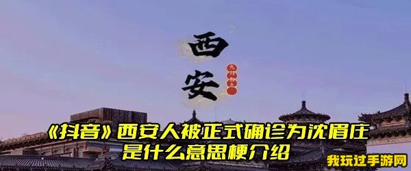 《抖音》西安人被正式确诊为沈眉庄是什么意思梗介绍