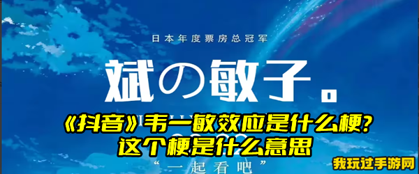 《抖音》韦一敏效应是什么梗？这个梗是什么意思