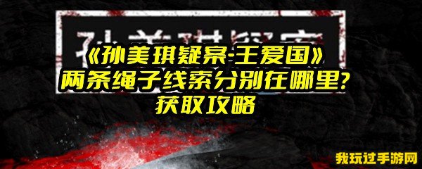 《孙美琪疑案-王爱国》两条绳子线索分别在哪里？获取攻略