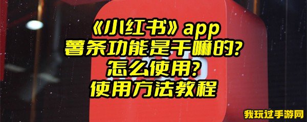 《小红书》app薯条功能是干嘛的？怎么使用？使用方法教程