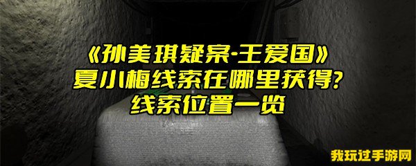 《孙美琪疑案-王爱国》夏小梅线索在哪里获得？线索位置一览