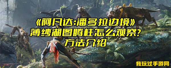 《阿凡达：潘多拉边境》薄纱湖图腾柱怎么观察？方法介绍