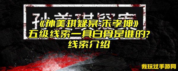 《孙美琪疑案-朱孝坤》五级线索一具白骨是谁的？线索介绍