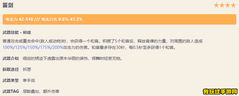 《原神》笛剑需要哪些突破材料？适合哪些角色？武器面板一览