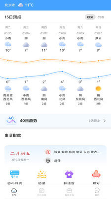 春雨四季天气软件截图