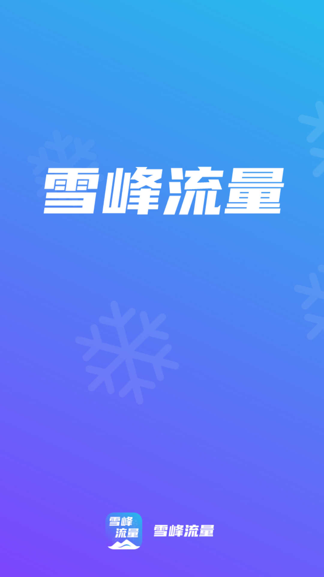 雪峰流量软件截图